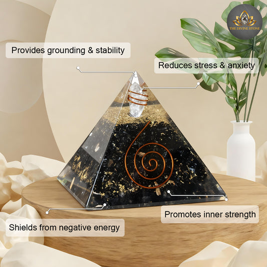 Black Tourmaline Pyramid