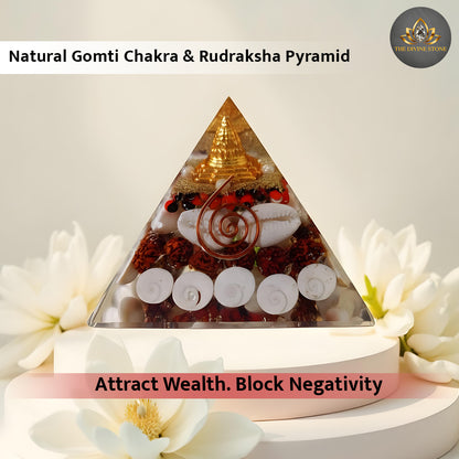 Gomti Chakra & Rudraksha Pyramid