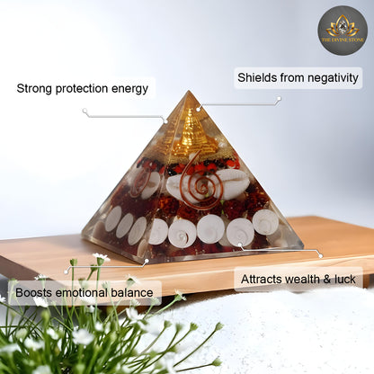 Gomti Chakra & Rudraksha Pyramid