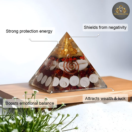 Gomti Chakra & Rudraksha Pyramid